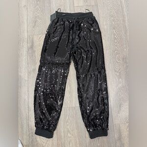 Jlux label sequin joggers